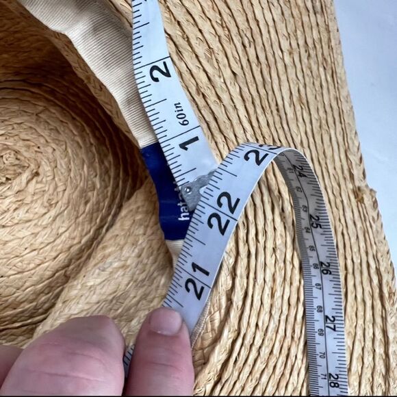 Hat Attack Coverup Sun Hat w/ fringe and beading- gray meat condition! main image 9